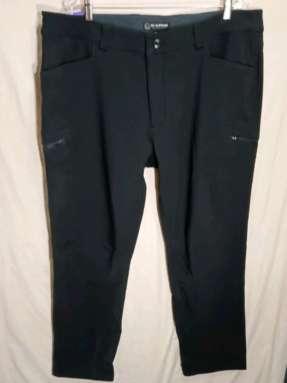 Men's BC Clothing Fleece Lined Stretch Hiking Outdoor Pants Black 40Wx32L NWT